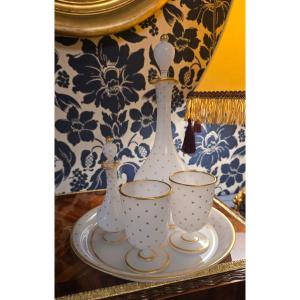 White Opaline Night Service – Charles X Period (1820–1830)