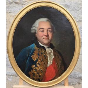 Portrait Of An Aristocrat In The Habit Of The Order Of The Holy Spirit, French School Circa 1770.