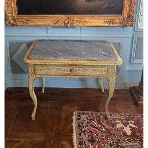 Four-legged Coffee Table, Regency Period. Work From The Rhône Valley, 18th Century.  