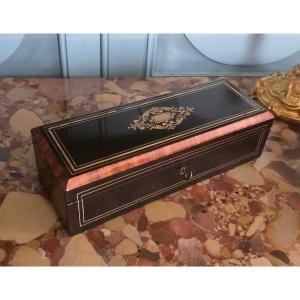 Coffret boîte à gants d’époque Napoléon III.