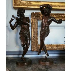 F. Duret – Young Fisherman Dancing The Tarantella And Neapolitan Dancer – Quesnel Edition.
