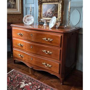 Louis XV Period Solid Mahogany Port Chest Of Drawers – 18th Century