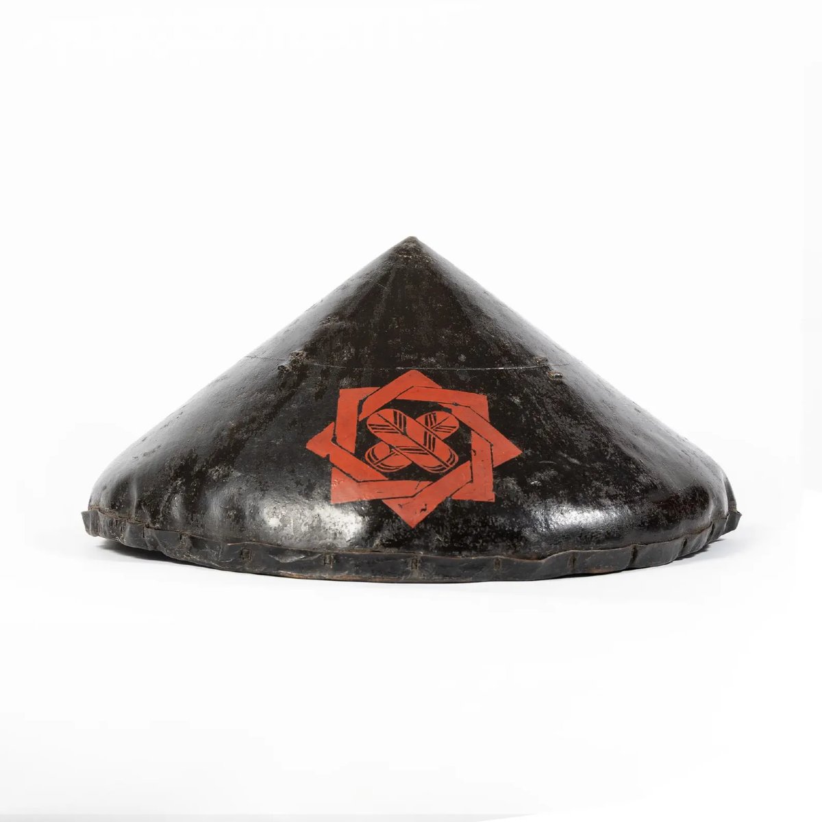 Chapeau D’arme De Samouraï Jingasa - Toppai Jingasa Epoque Edo - 18eme Siècle — Japon-photo-2