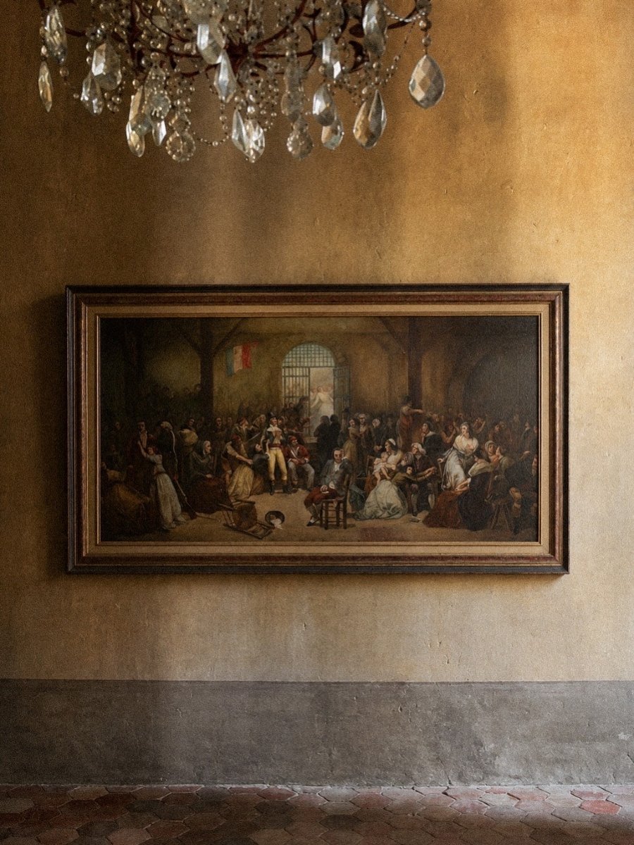 Peinture à l’huile ancienne signée Charles-Louis Müller -photo-8