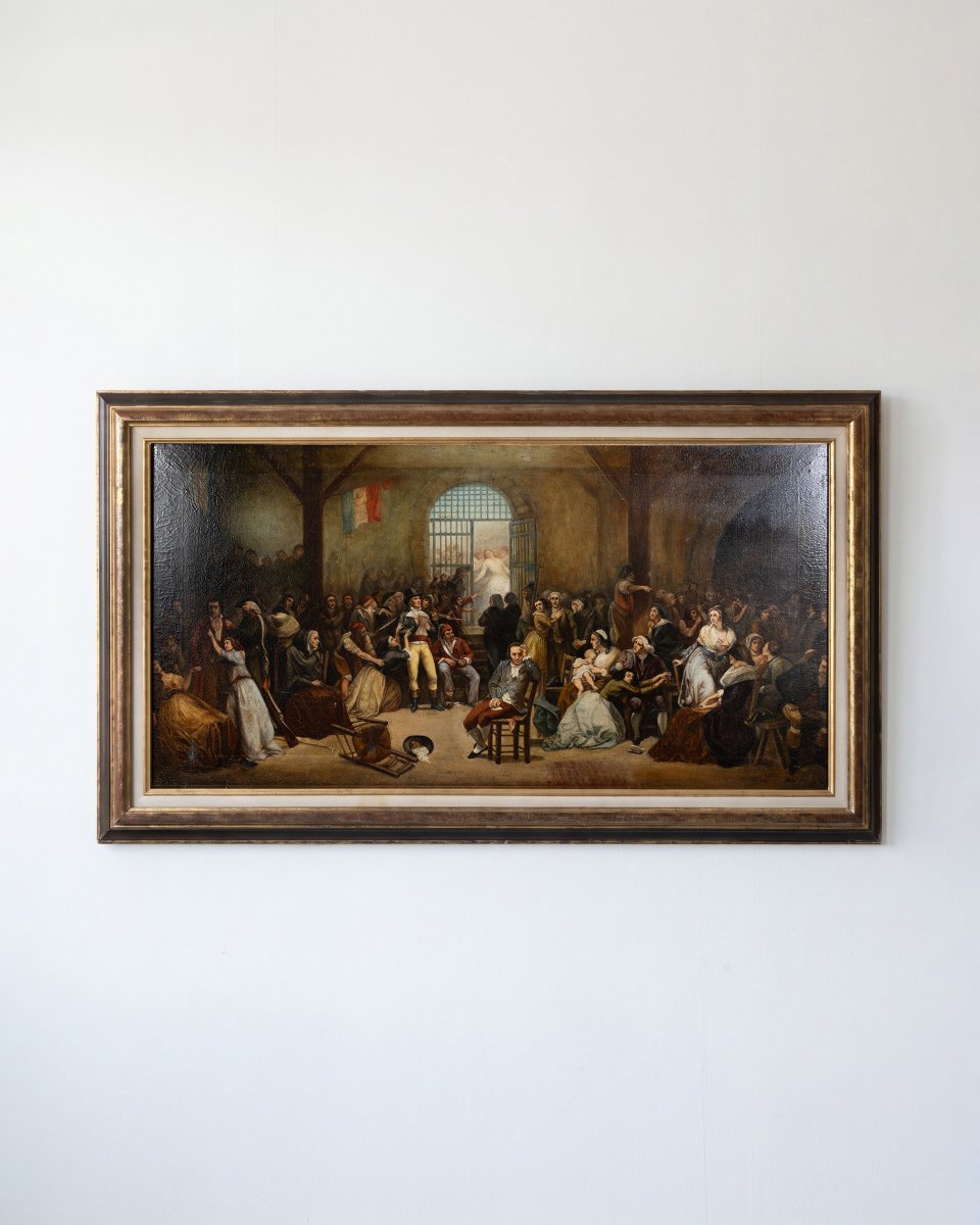 Peinture à l’huile ancienne signée Charles-Louis Müller 