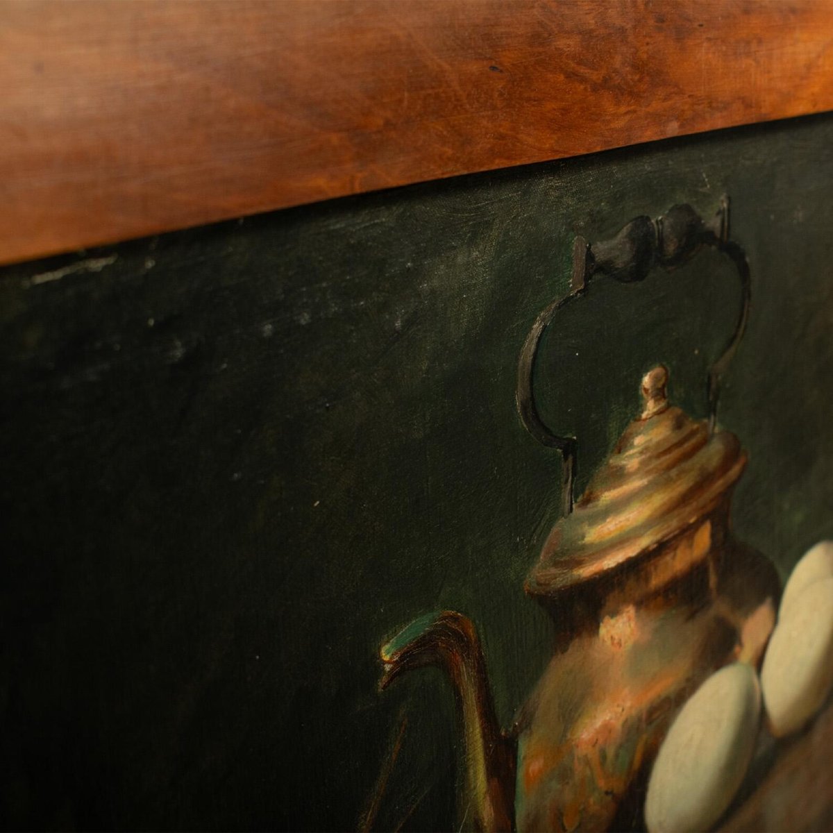 Composition With Shrimps And Eggs | Oil On Canvas | Signed L. Dupuis-photo-2