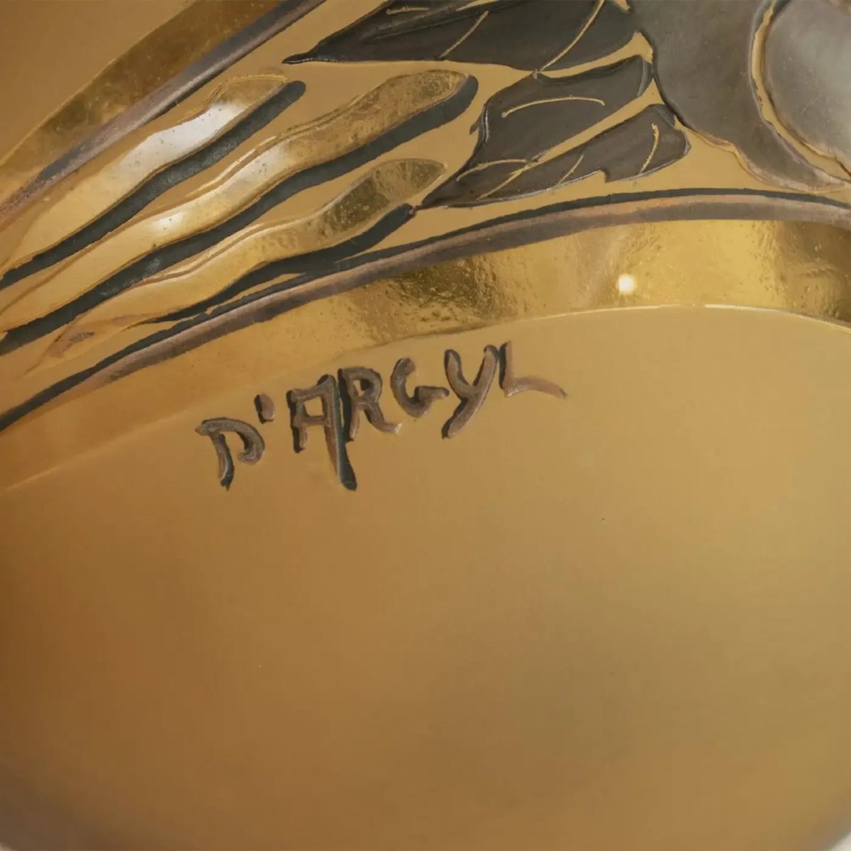 Vase Art déco original et inhabituel par d’Argyl, Paris, vers 1928-photo-4