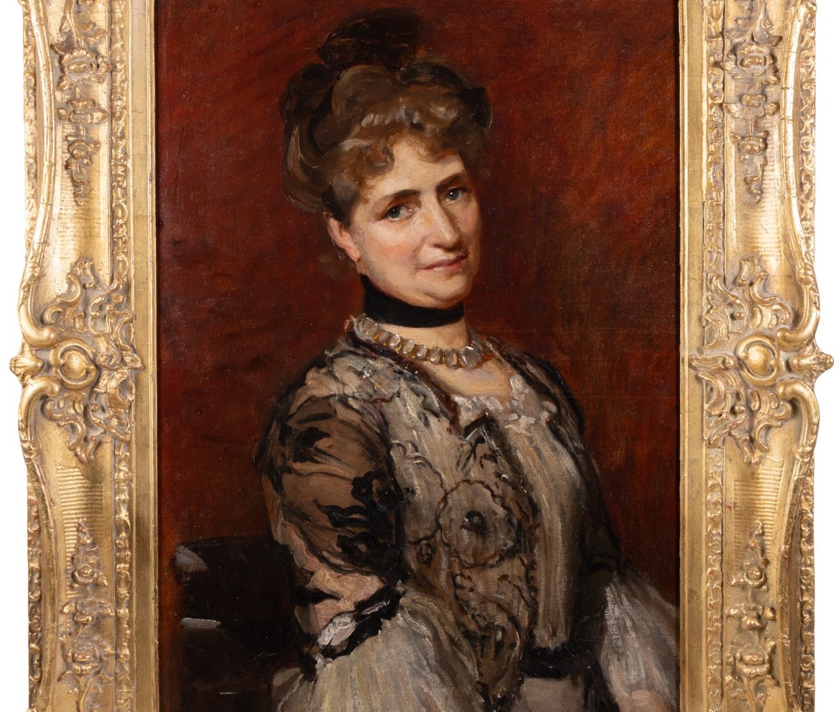 Cercle De Carolus-duran - Portrait Of A Belle époque French Woman, C. 1880-1900-photo-2