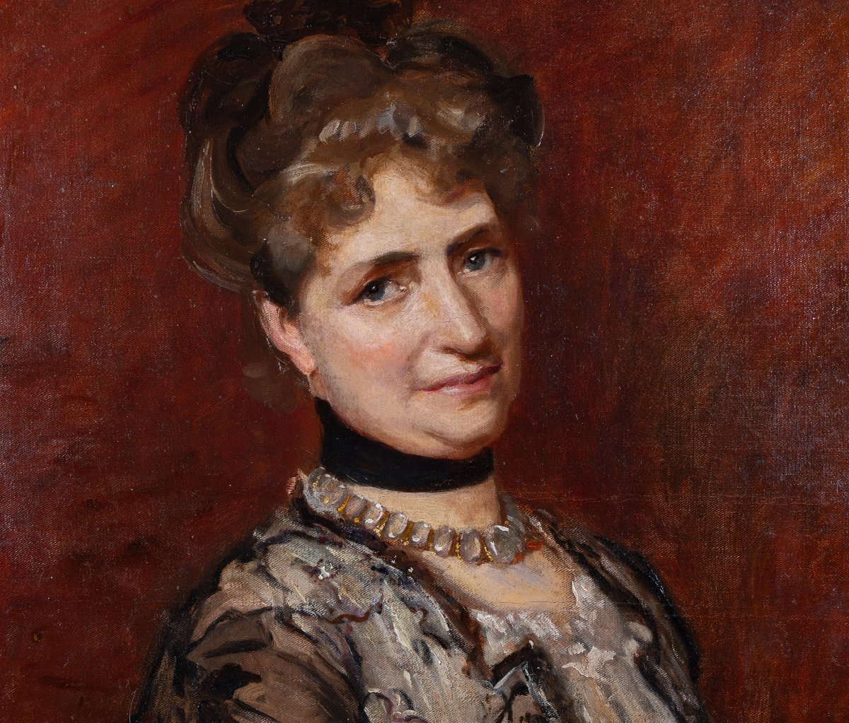 Cercle De Carolus-duran - Portrait Of A Belle époque French Woman, C. 1880-1900-photo-3