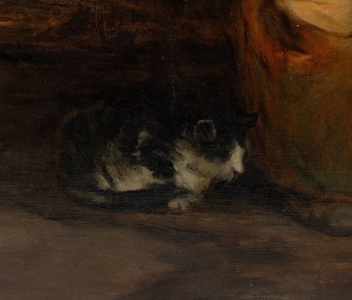 Louis Manceaux. « Vers le couchant », huile sur toile, Exposition et provenance - grand format-photo-2