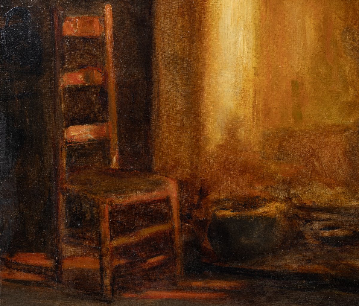 Louis Manceaux. « Vers le couchant », huile sur toile, Exposition et provenance - grand format-photo-1