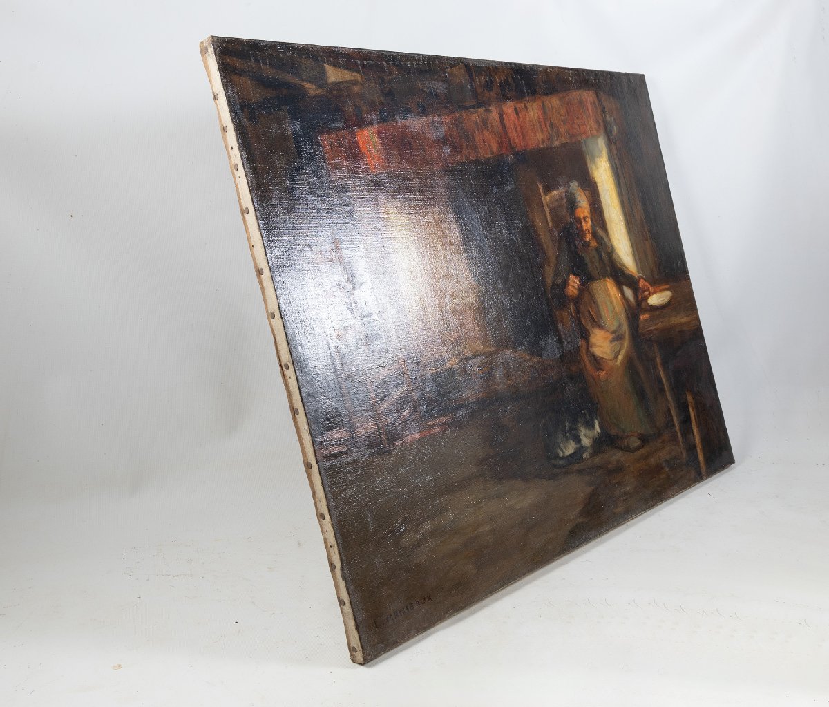 Louis Manceaux. « Vers le couchant », huile sur toile, Exposition et provenance - grand format-photo-3