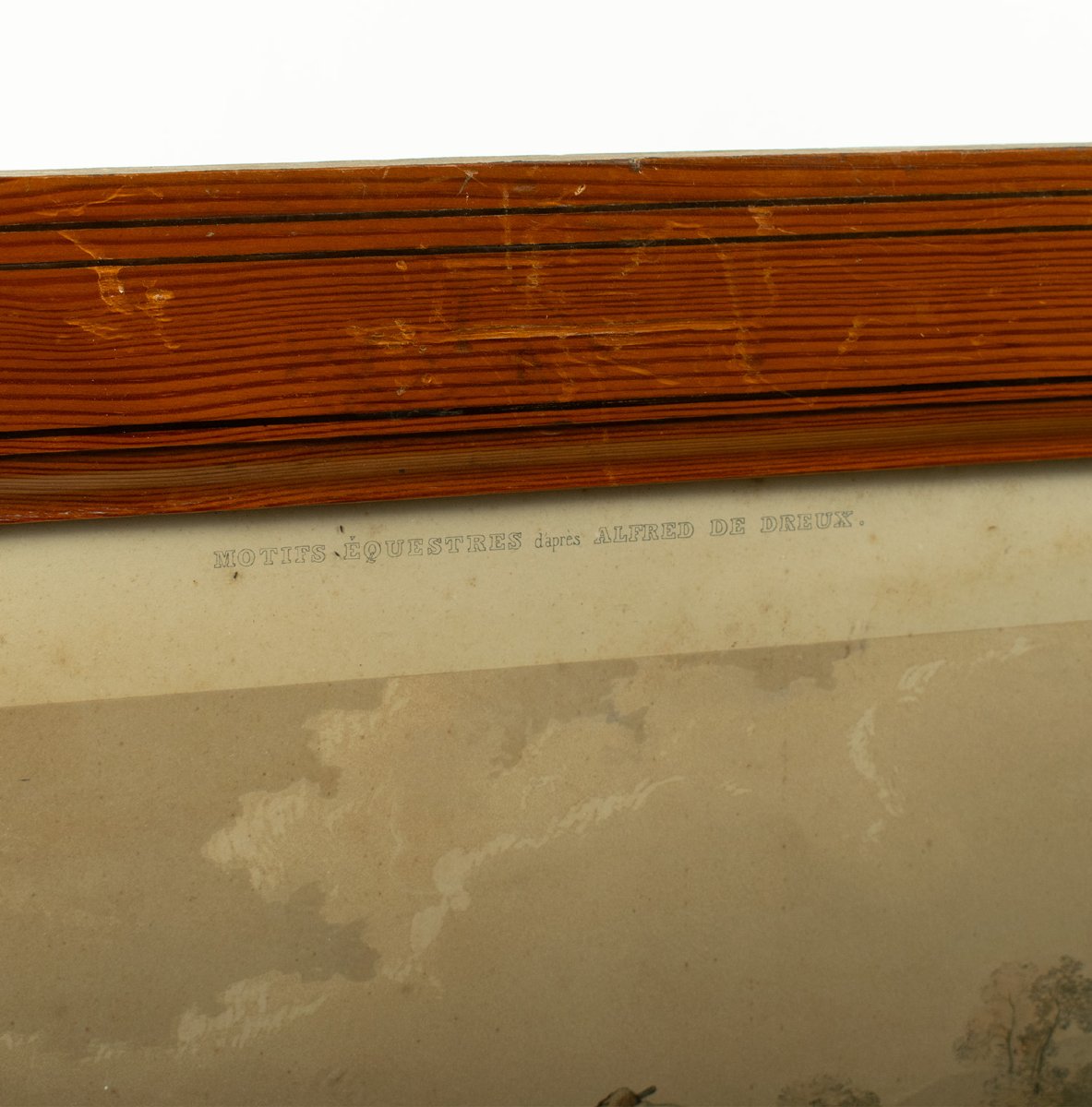 Lithographie Le Poney d'après Alfred de Dreux, coloriée par Loeillot et Ciceri c1840-photo-4