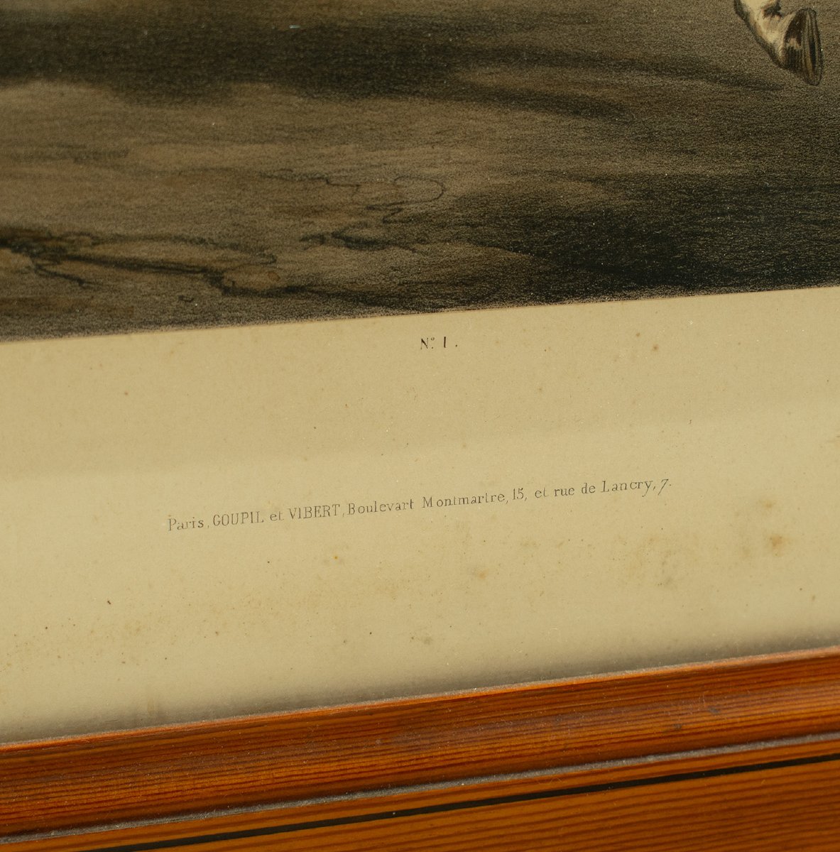 Lithographie Le Poney d'après Alfred de Dreux, coloriée par Loeillot et Ciceri c1840-photo-1