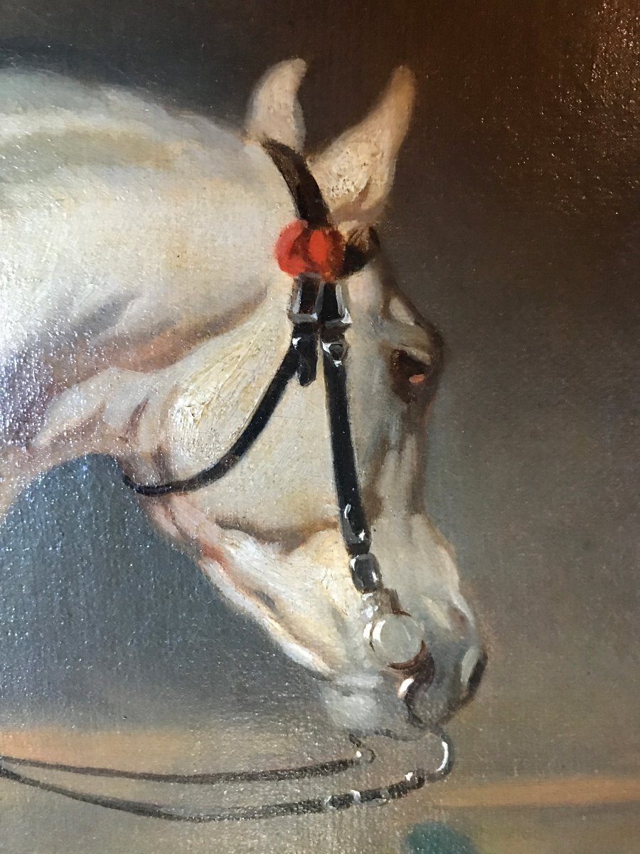 19th Century Oil On Canvas: Follower Of Alfred De Dreux - Capitaine Des Mousquetaires-photo-1