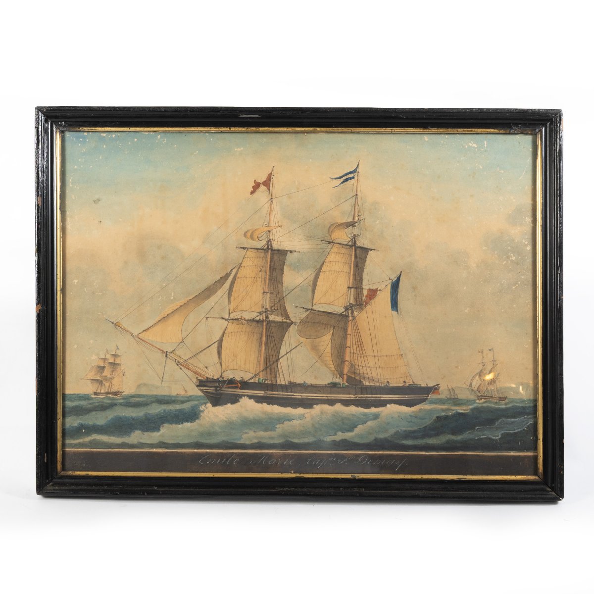 Portrait Of The Ship  Emile-arie - Attributed To The Circle Of Roux (marseille)-photo-2