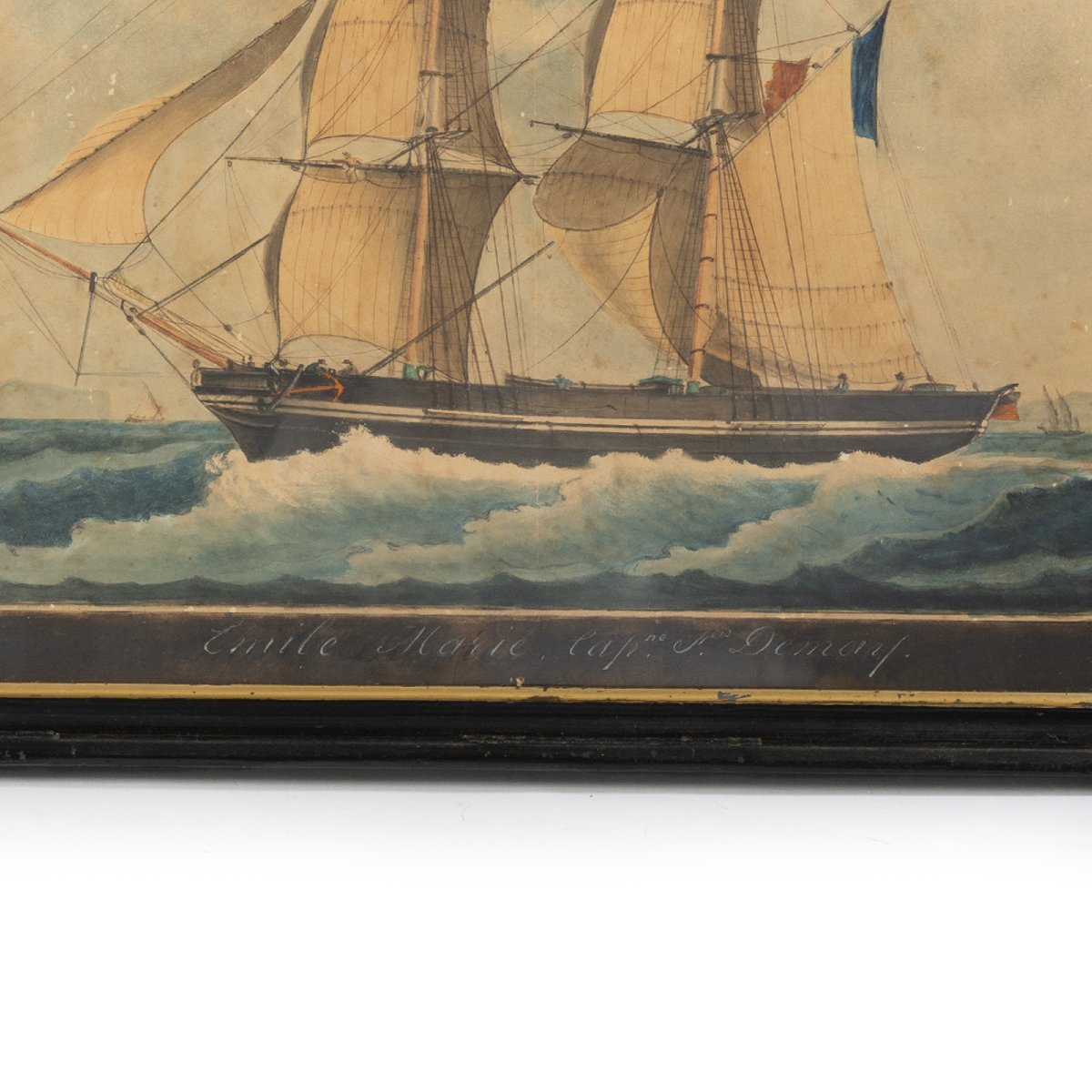 Portrait Of The Ship  Emile-arie - Attributed To The Circle Of Roux (marseille)-photo-3