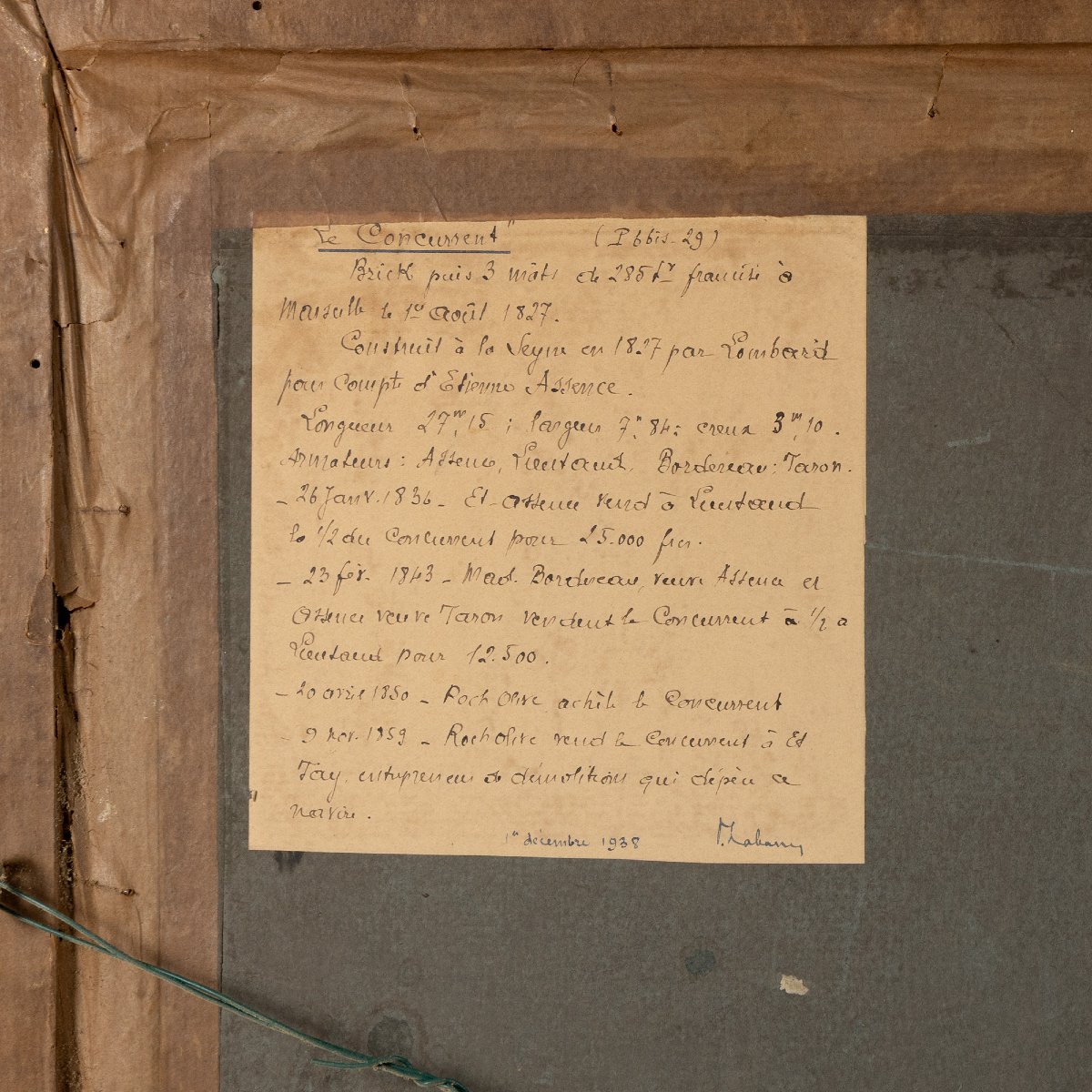 Portrait Of The Ship  La Concurrent By Joseph Honore Maxime Pellegrin (1793-1869)-photo-1