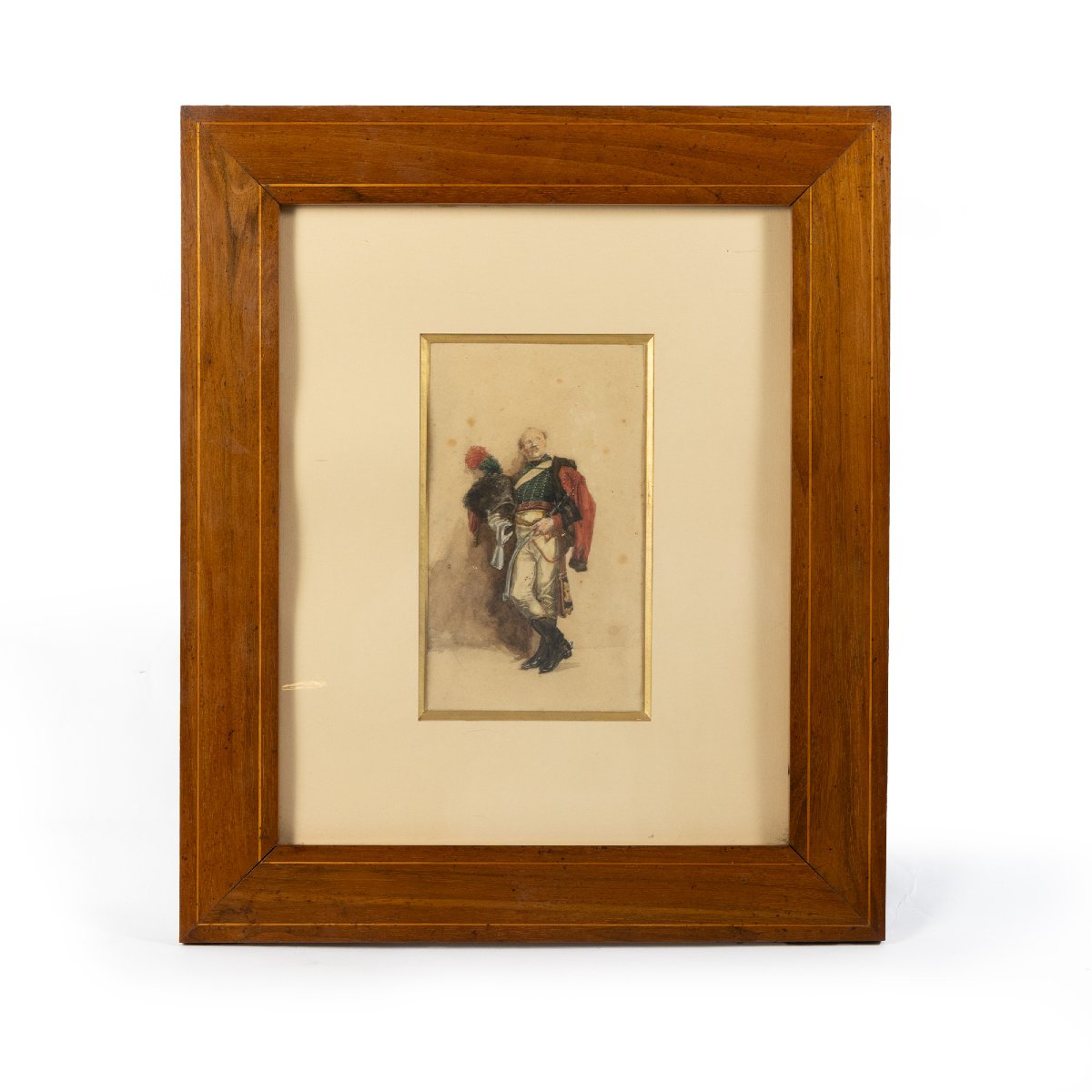 Portrait Of An Imperial Guard Chasseur - Attributed To édouard Detaille (1848-1912)-photo-2