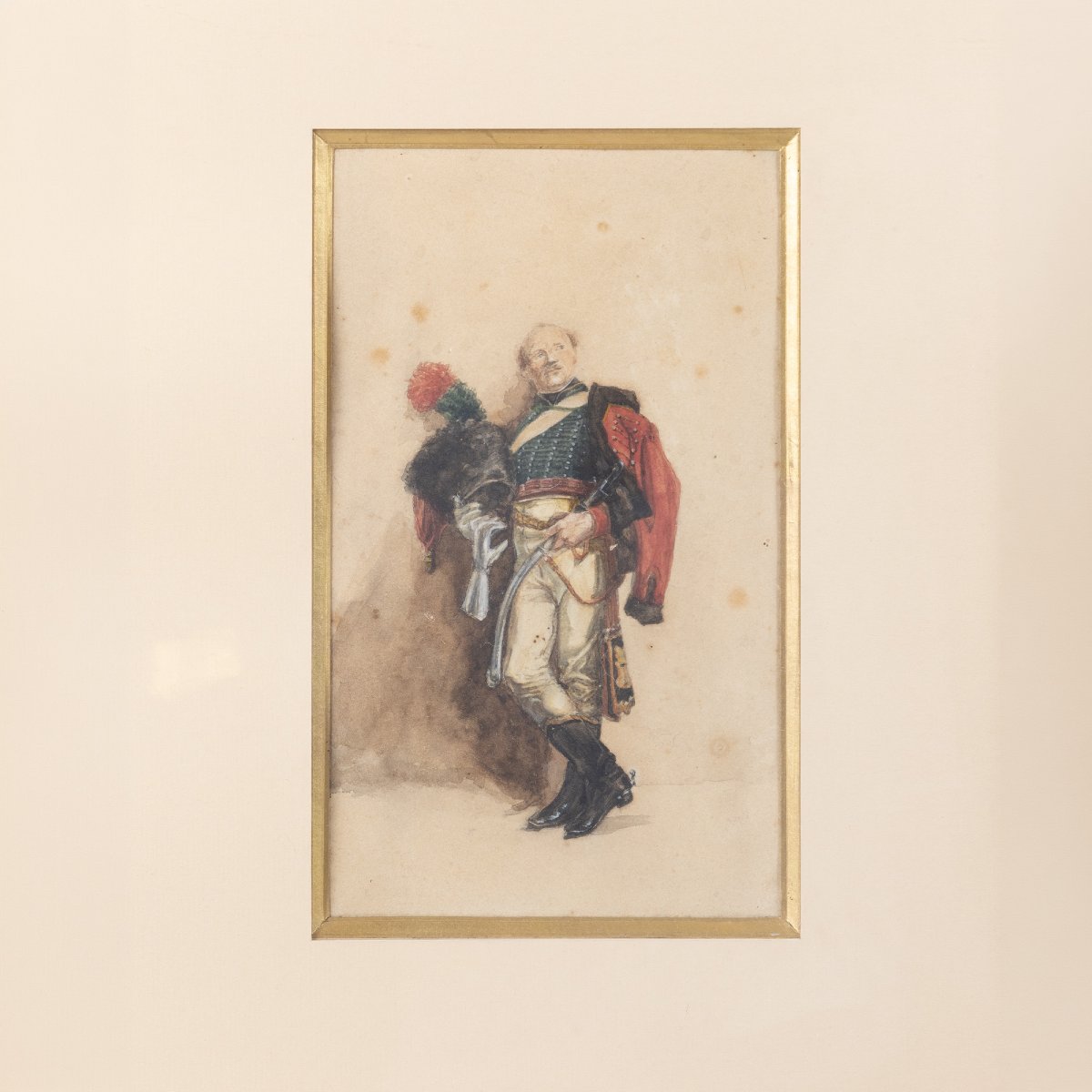 Portrait Of An Imperial Guard Chasseur - Attributed To édouard Detaille (1848-1912)-photo-3