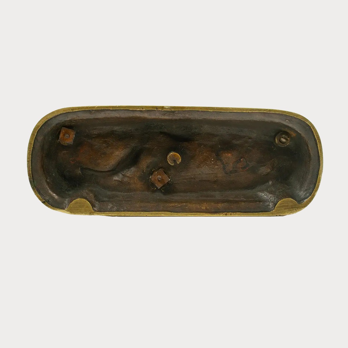 Sculpture en bronze de Jules Moigniez (1835–1894) – Épagneul de chasse, XIXᵉ siècle-photo-1