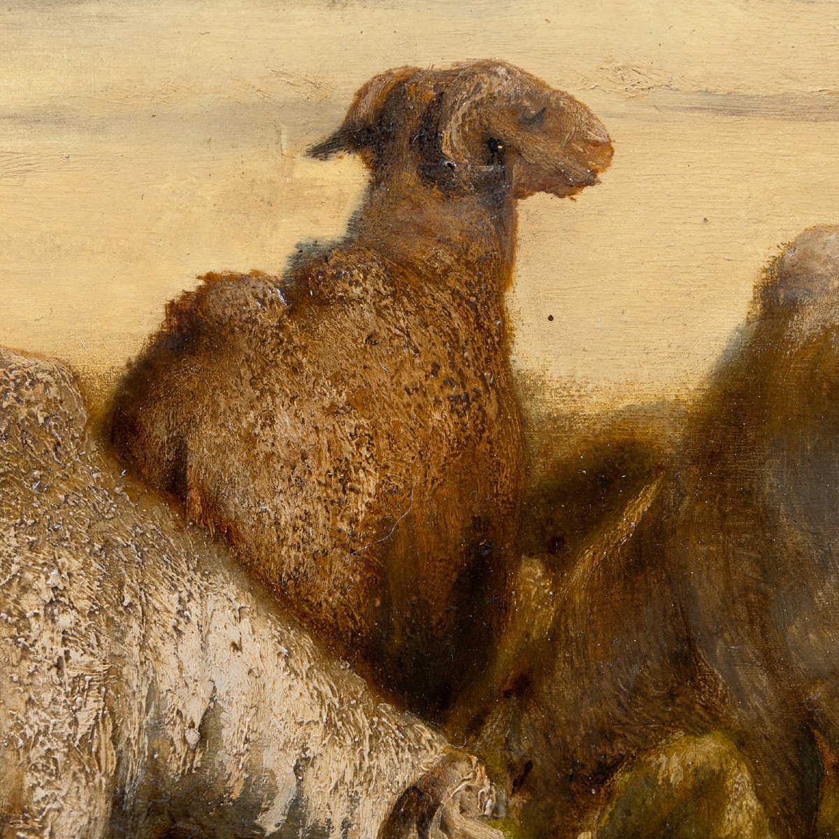 Créatures Exotiques Imaginaires dans un Paysage Pastoral, signé Rabier et daté 1872-photo-3
