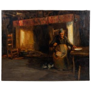 Louis Manceaux Oil On Canvas
