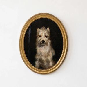 Portrait Of A Dog (1856) By Louis Godefroy Jadin (1805–1882) – Dedicated To Hector Lefuel