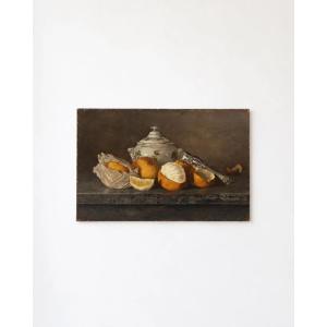 Still Life With Oranges – Oil On Canvas