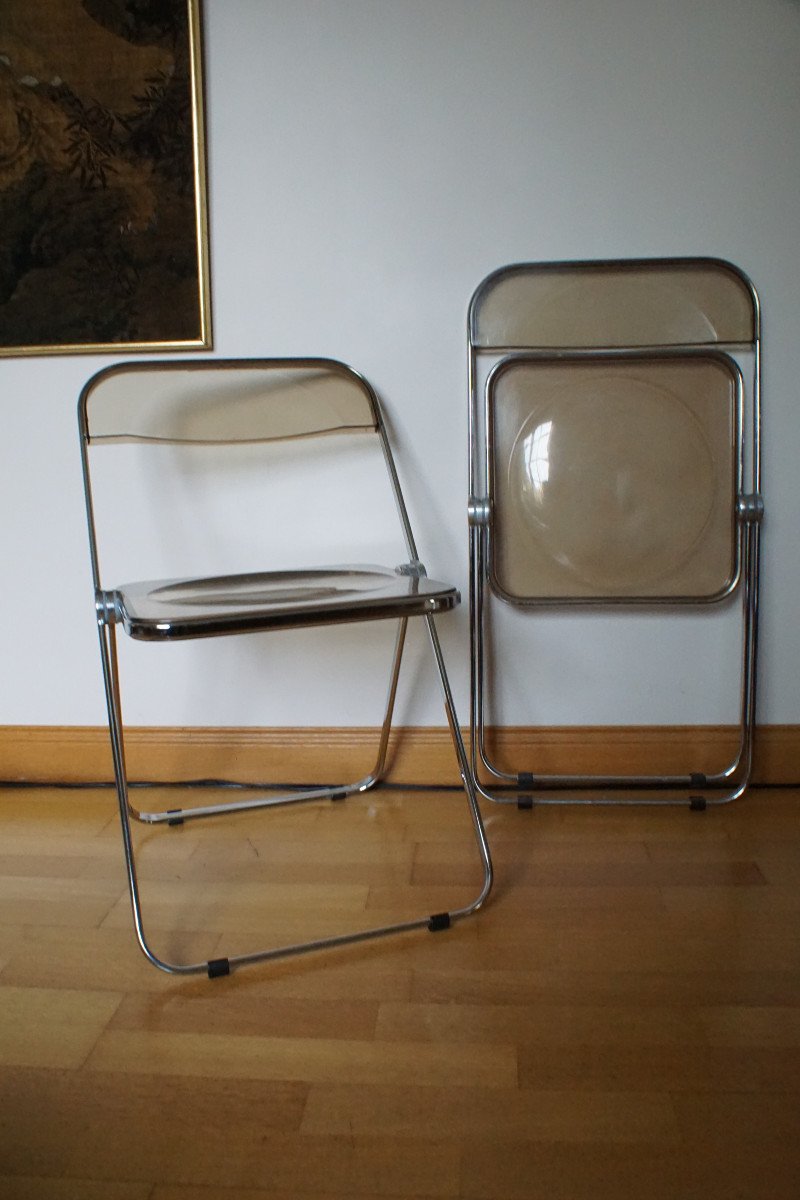 Two Folding Chairs By Giancarlo Piretti-photo-1