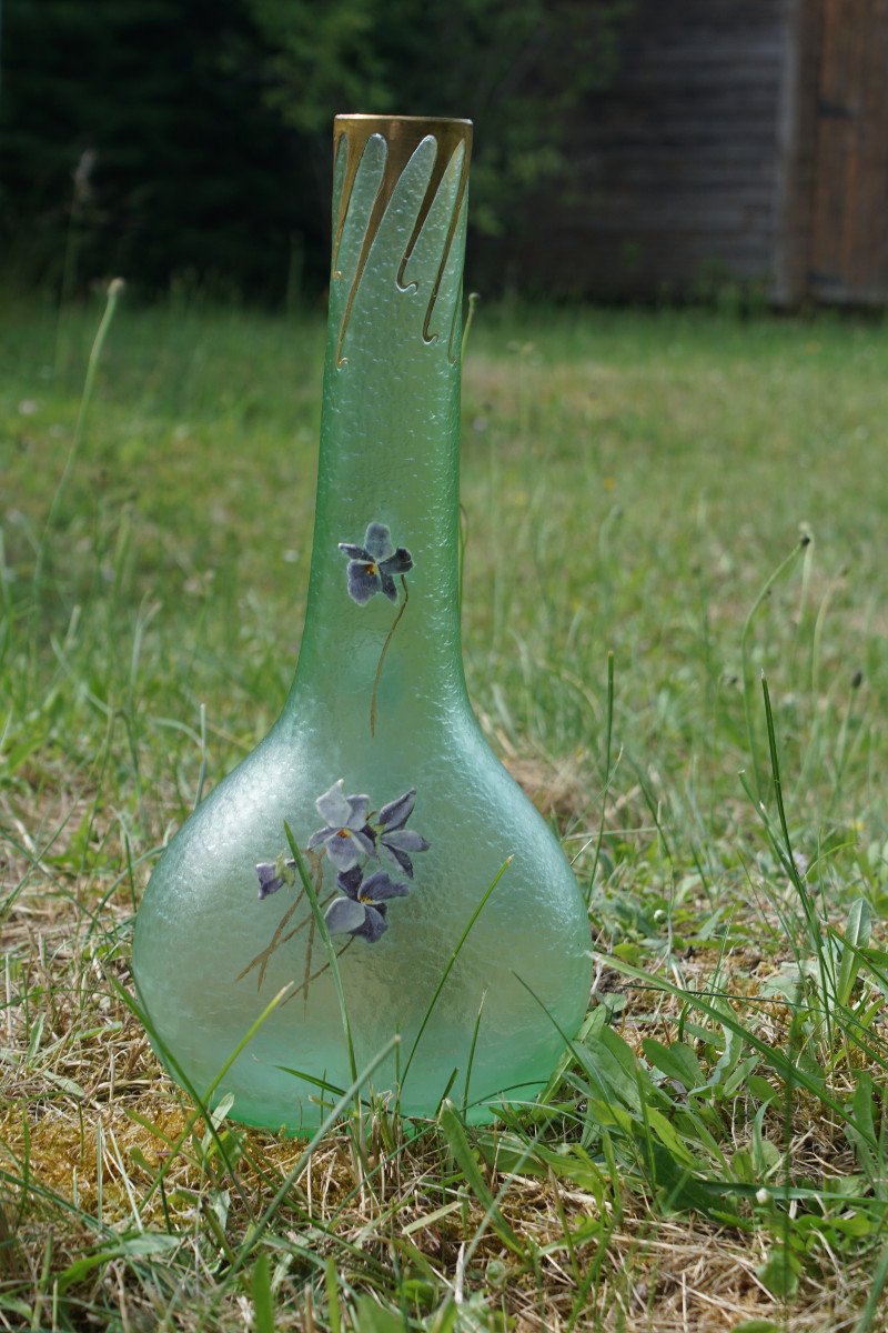 Montjoye Vase Decorated With Violets-photo-1