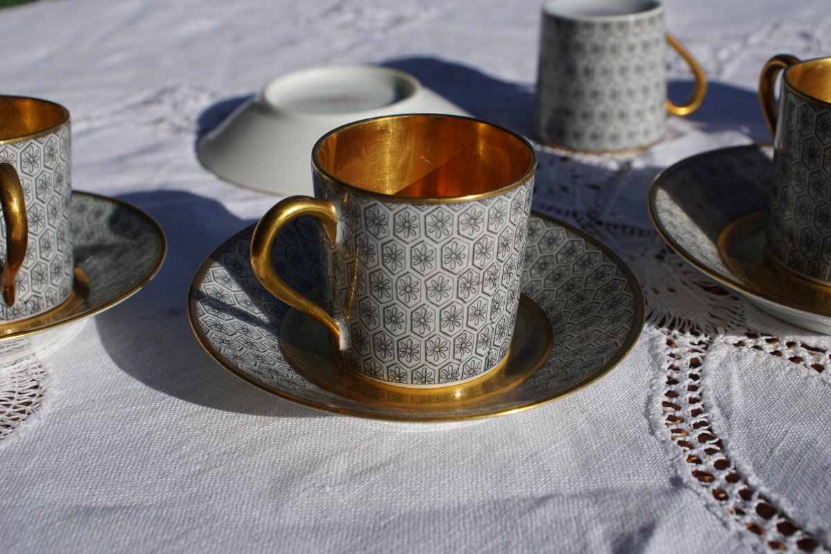 Bernardaud & Cie In Limoges - Six Vintage Cups-photo-1