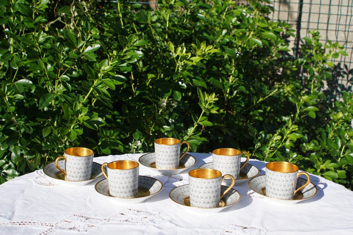 Bernardaud & Cie In Limoges - Six Vintage Cups