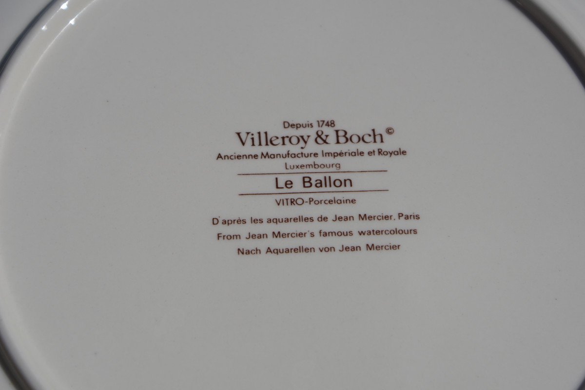 Rare Ensemble Vintage Villeroy Et Boch Modéle "le Ballon"-photo-3