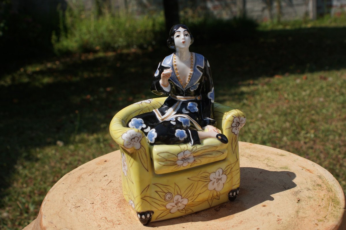 Art Deco Ceramic Box-photo-2