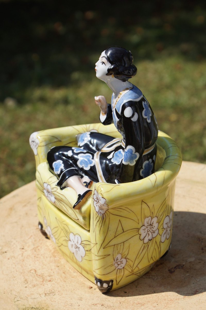 Art Deco Ceramic Box-photo-2