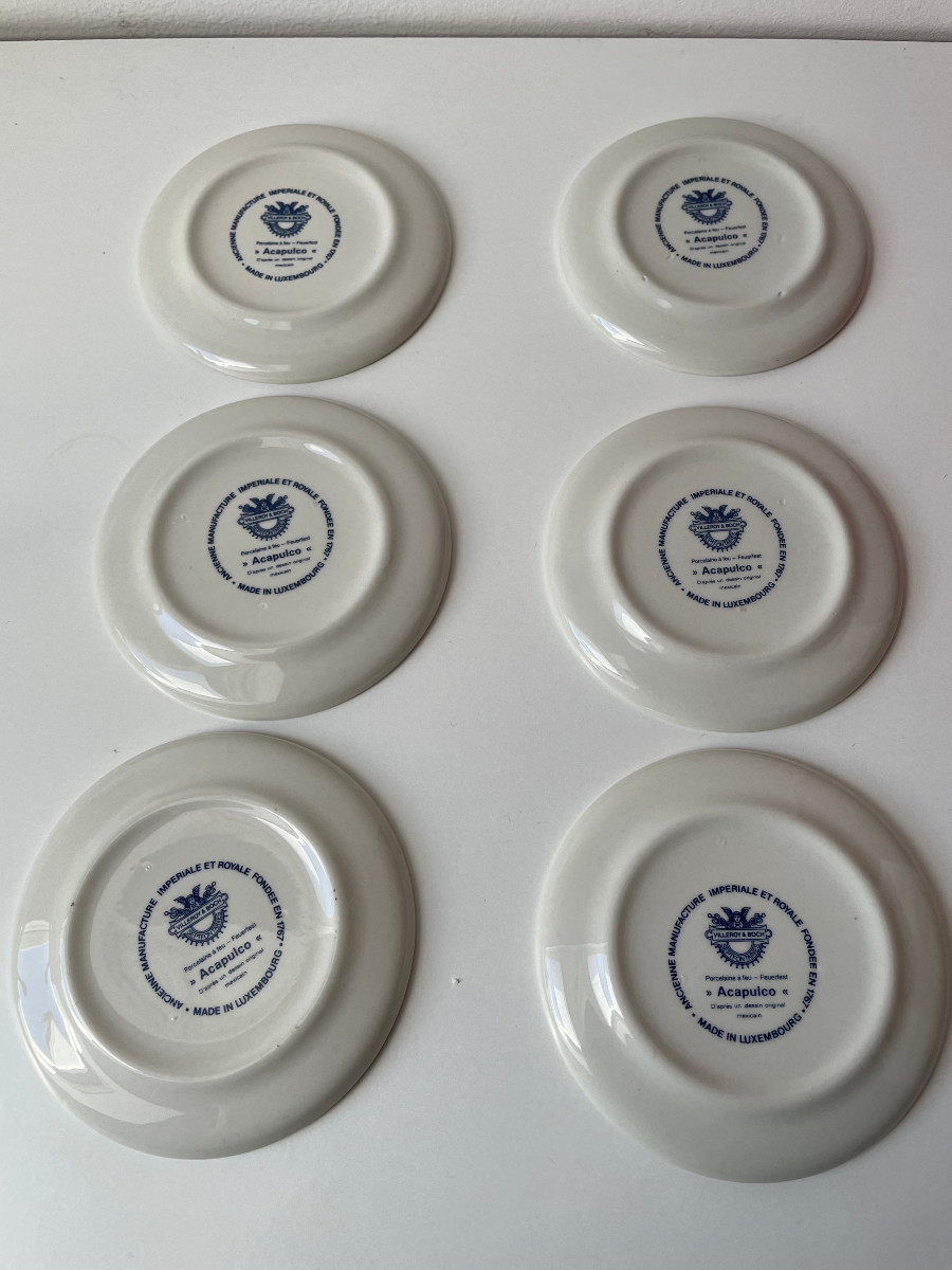 Beautiful Set Of 6 Acapulco Coasters From Villeroy & Boch-photo-3