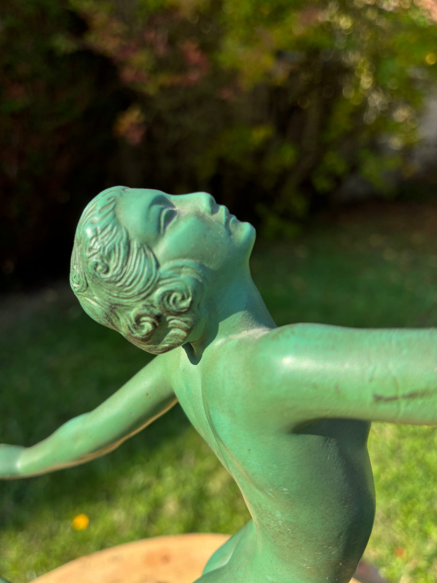 Statue "Danseuse nue" Max le Verrier -photo-2