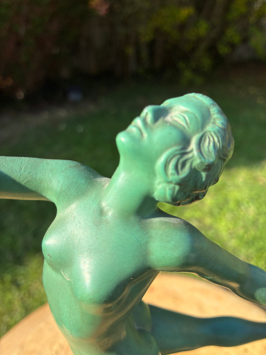 Statue "Danseuse nue" Max le Verrier -photo-2