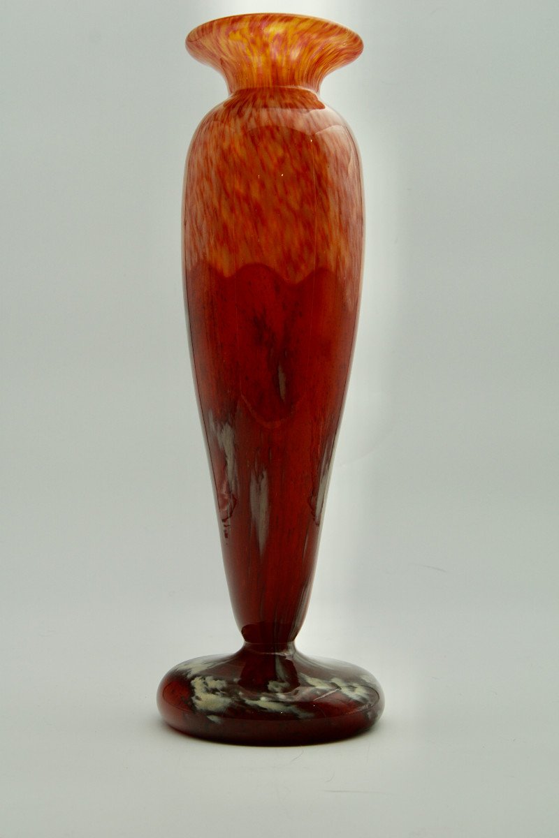 Vase Schneider - Décor "Jades"-photo-4