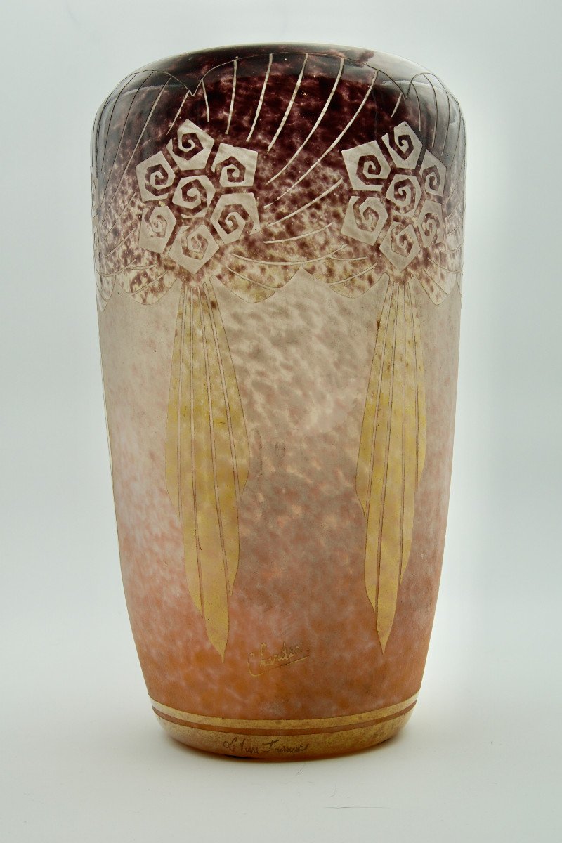 Vase Le Verre Français - Modèle Draperies