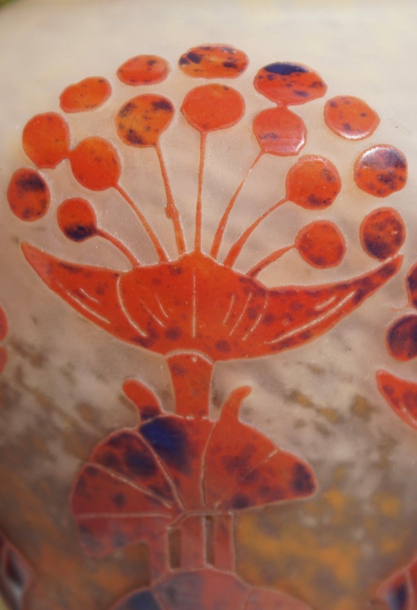 Vase "Ombelles" Le Verre Français-photo-2