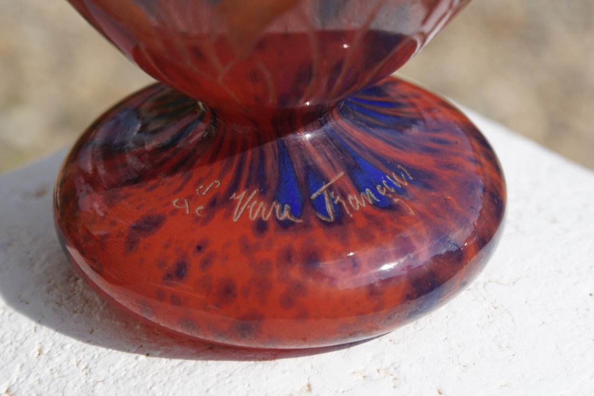 Vase "Ombelles" Le Verre Français-photo-3