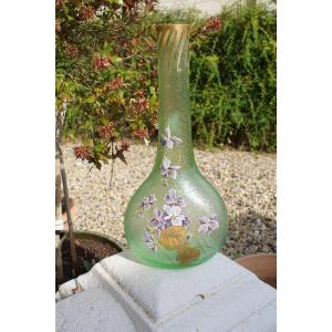 Vase Montjoye à Décor De Violettes