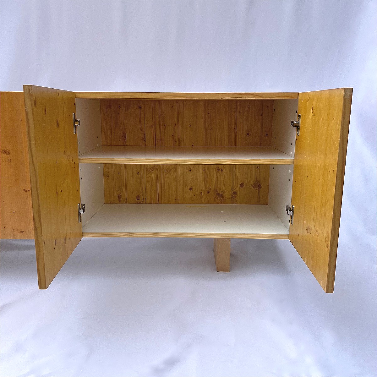 Charlotte Perriand Pine Sideboard, Model For "les Arcs", Circa 1960-photo-7