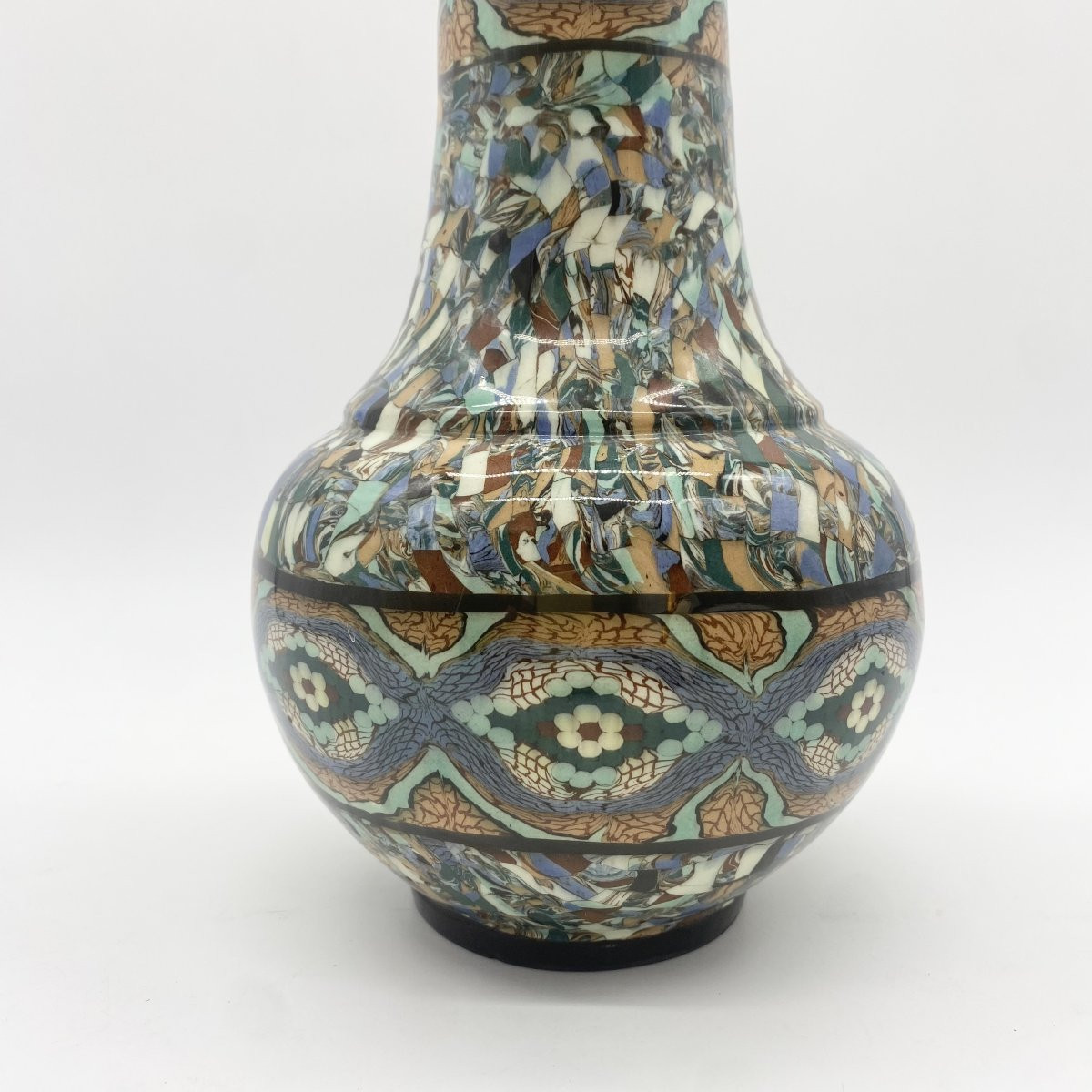 Cylindrical Vase By Jean Gerbino In Vallauris, 1950-photo-2