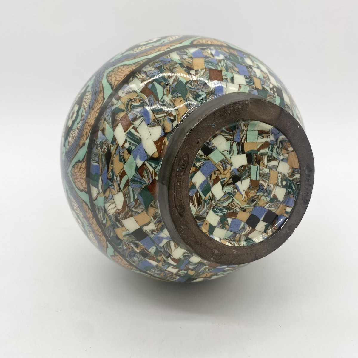 Cylindrical Vase By Jean Gerbino In Vallauris, 1950-photo-3