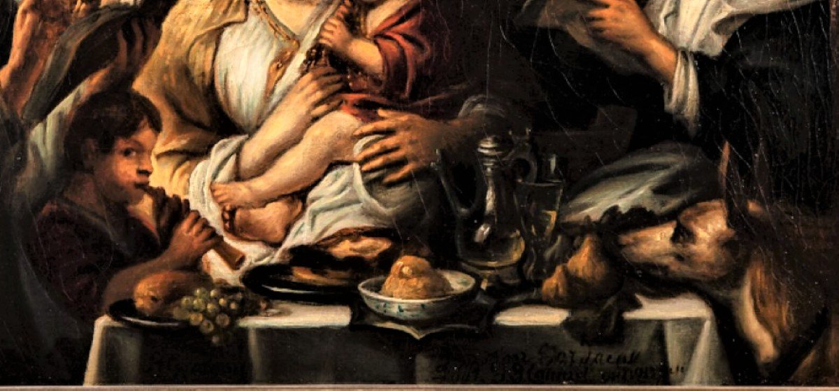 25% Discount - “the Family Concert” - Jacob Jordaens (after) – XIXth-photo-2