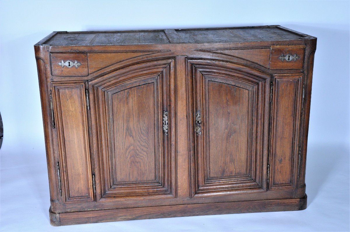 Du 06.10 au 30.11 - Remise 25\% - Important Buffet De Chasse Louis XIV  Chêne - Début XVIIIème-photo-5