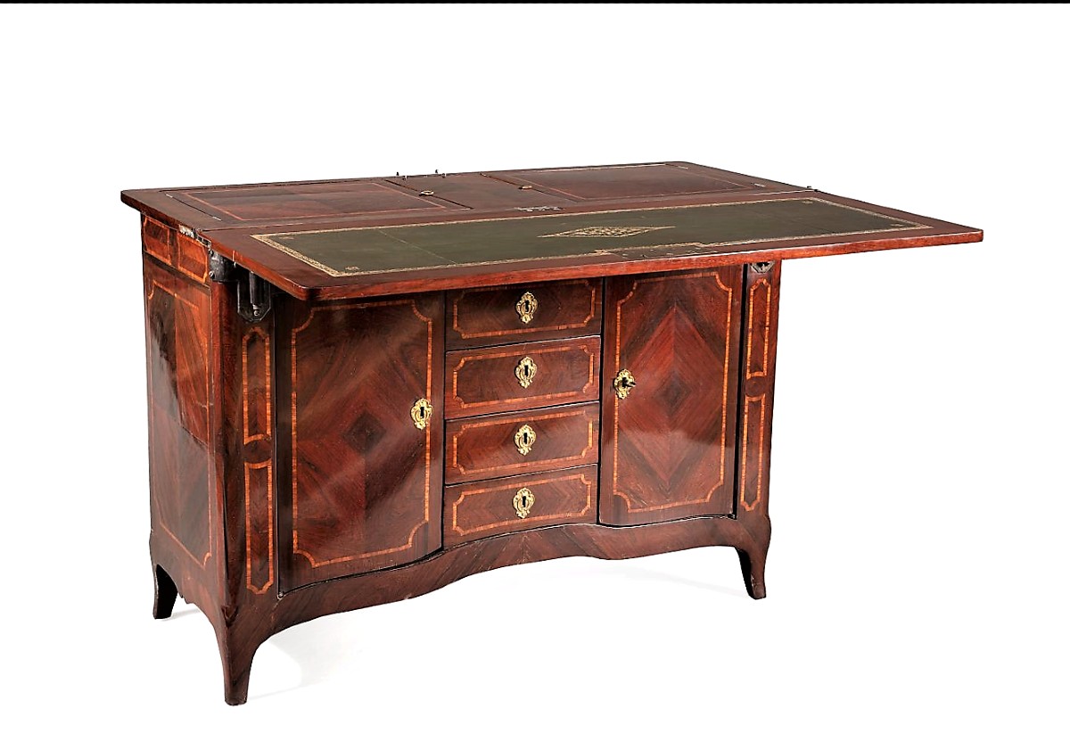 Estampillé Jean Susse – Beau Bureau De Changeur De Milieu – Epoque Régence-photo-2